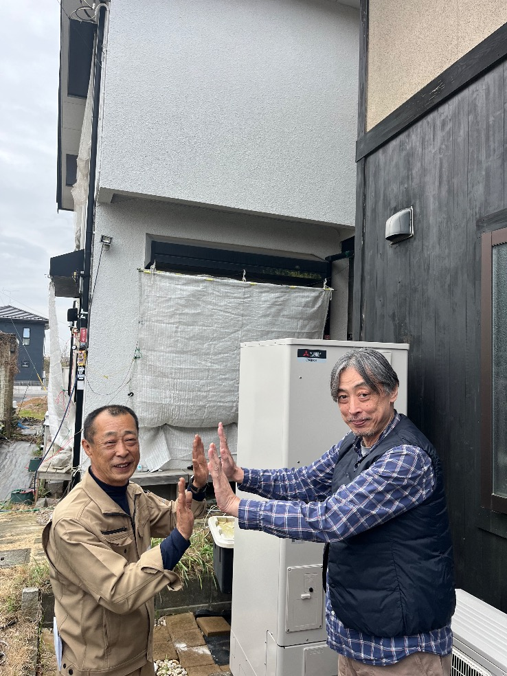 コロナエコキュートCTU-371D1A9から三菱エコキュートSRT-S377｜エコキュート交換工事｜茨城県守谷市本町｜ 