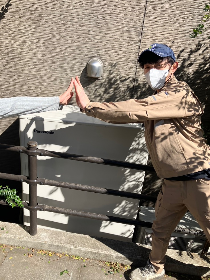 パナソニックエコキュートHE-W37BQからパナソニックエコキュートHE-H37LQS｜エコキュート交換工事｜東京都豊島区巣鴨｜