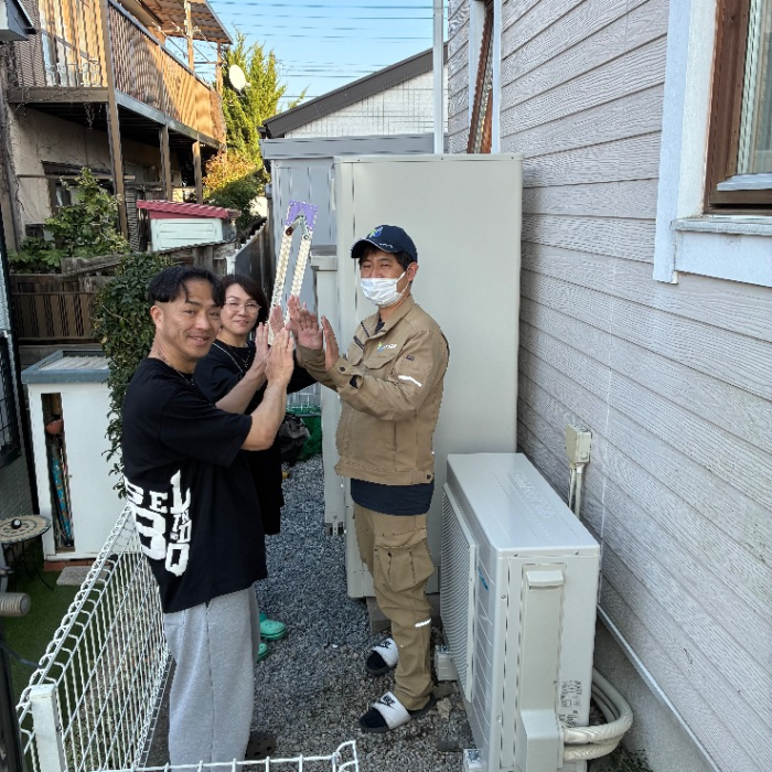 コロナエコキュートCTU-HX371DA10からダイキンエコキュートEQX37ZFV｜エコキュート交換工事｜埼玉県さいたま市北区日進町｜