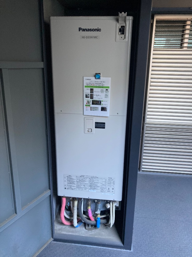 パナソニックエコキュートHE-D37AYMCからダイキンエコキュートEQX37ZFV｜エコキュート交換工事｜埼玉県三郷市中央｜マンション｜ザ・ライオンズ三郷中央 