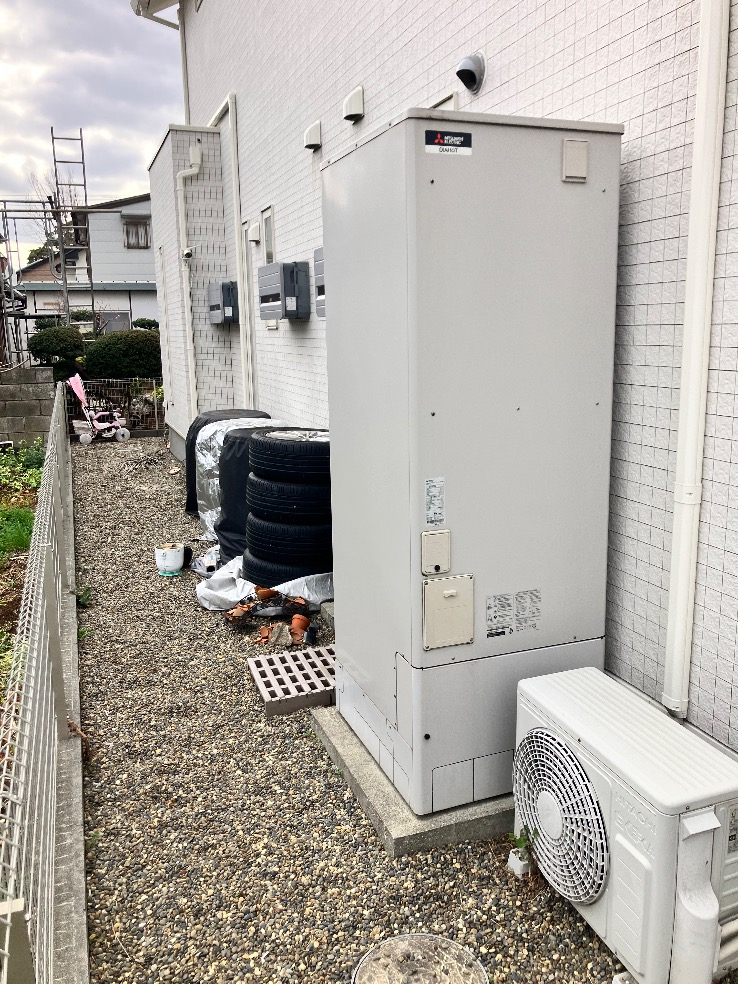 三菱エコキュートSRT-ST55Uから三菱エコキュートSRT-S557U｜エコキュート交換工事｜千葉県袖ケ浦市福王台｜