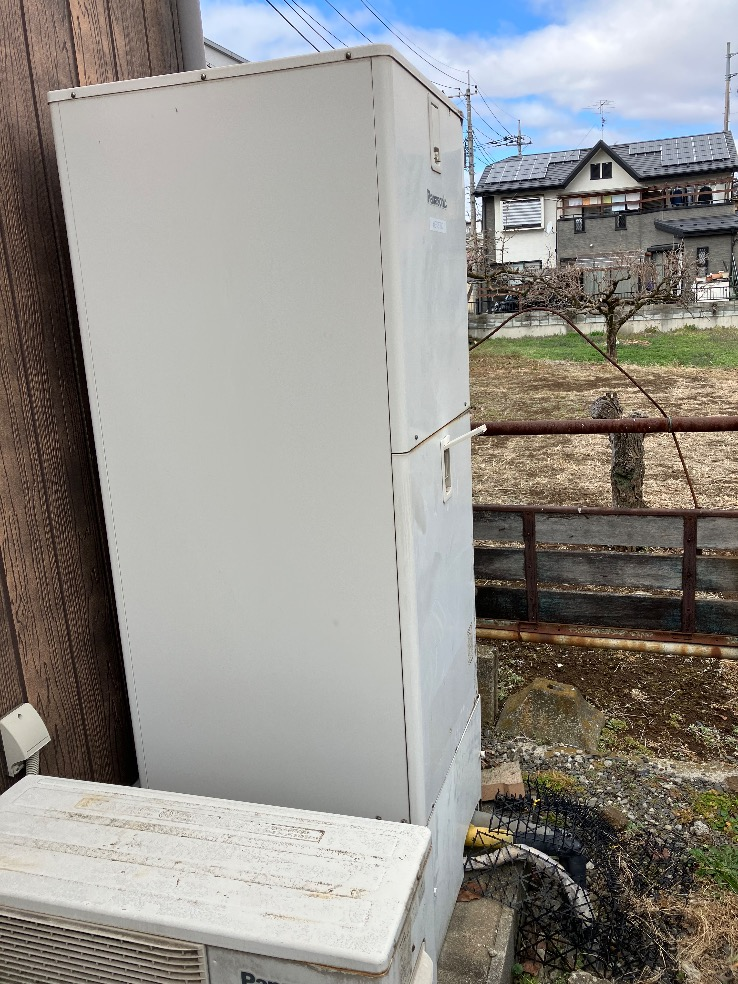 パナソニックエコキュートHE-K37BQから日立エコキュートBHP-FG37XU｜エコキュート交換工事｜埼玉県上尾市原市｜