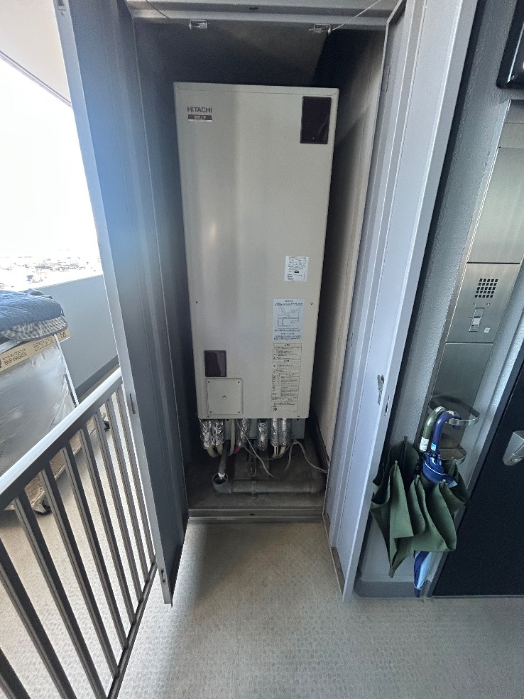 日立エコキュートBHP-TA-370から日立エコキュートBHP-FG37XU｜エコキュート交換工事｜茨城県水戸市五軒町｜マンション｜レーベンハイム五軒町レジデンス