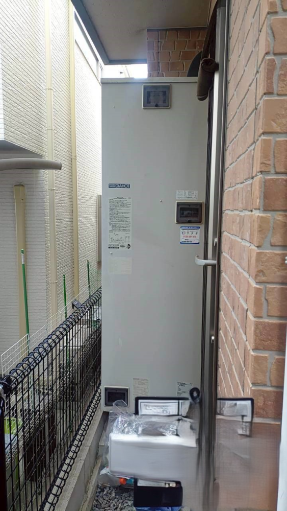 三菱電気温水器SRT-4667WUD-BLから三菱エコキュートSRT-S377｜エコキュート交換工事｜大阪府堺市中区新家町｜ 