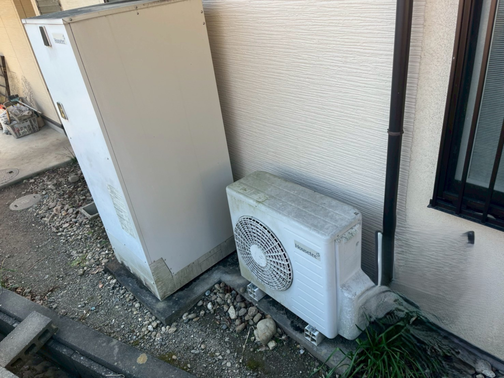 ハウステックエコキュートHHP-AT375HATRから日立エコキュートBHP-FG37XU｜エコキュート交換工事｜静岡県周智郡森町谷中｜