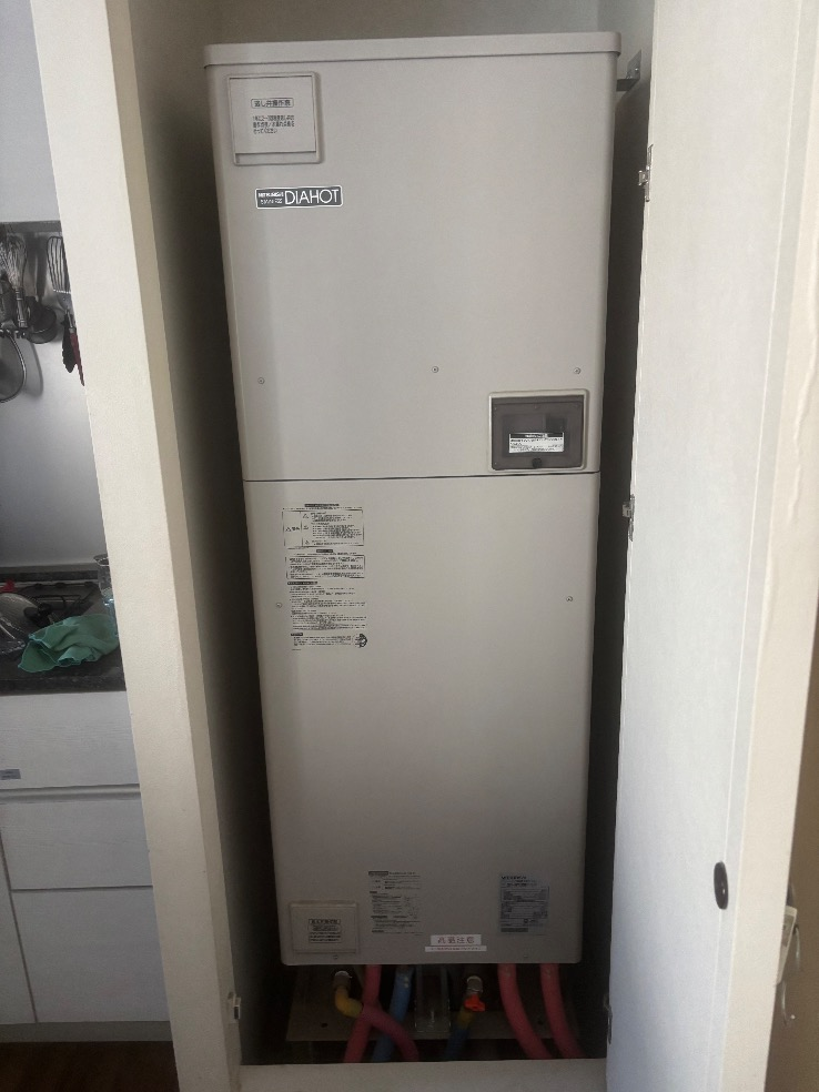 三菱エコキュートSRT-HPT30WD1-Eから三菱エコキュートSRT-W306D-BS2｜エコキュート交換工事｜東京都江東区豊洲｜マンション｜ザ・豊洲タワー|耐塩害仕様