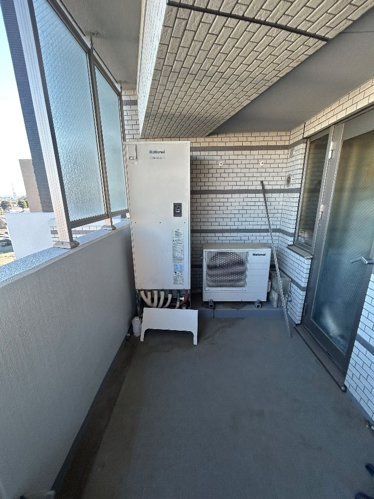 パナソニックエコキュートHE-30C3Qから三菱エコキュートSRT-W306D-2|エコキュート交換工事|群馬県太田市新島町|マンション|シーズガーデン太田