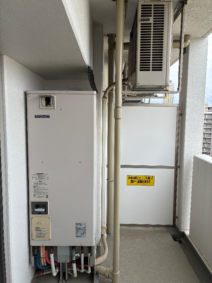 三菱エコキュートSRT-HPT30WD2-Eから三菱エコキュートSRT-W306D-2｜エコキュート交換工事｜埼玉県川口市末広｜マンション｜レーベンスクエア川口シルフィア