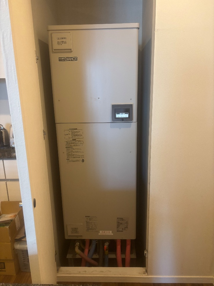 三菱エコキュートSRT-HPT30WD1-Eから三菱エコキュートSRT-W306D-BS2｜エコキュート交換工事｜東京都江東区豊洲｜マンション｜豊洲タワー