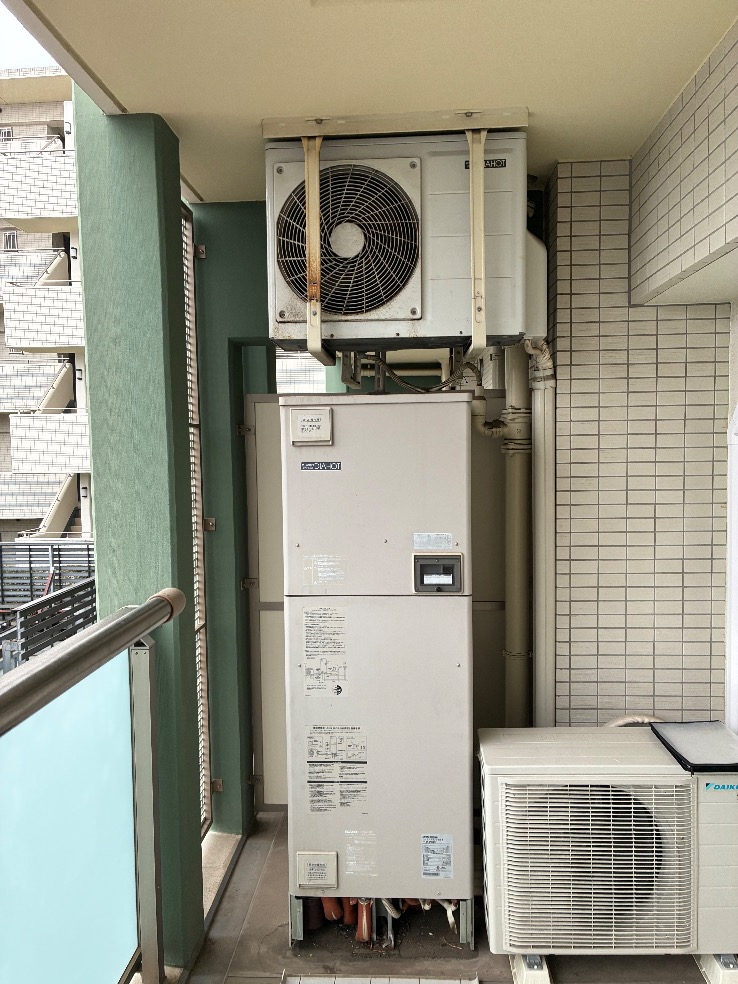 三菱エコキュートSRT-HPT304WFDから三菱エコキュートSRT-W306D-2|エコキュート交換工事|神奈川県川崎市宮前区犬蔵|マンション|グランノアたまプラーザ