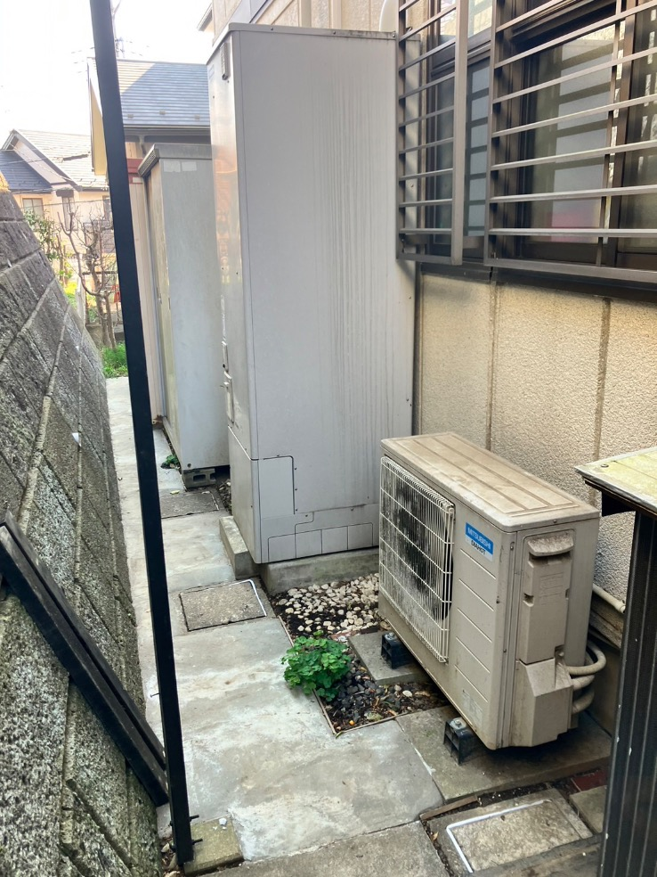 三菱エコキュートSRT-HPT46WUX6から三菱エコキュートSRT-S467U｜エコキュート交換工事｜神奈川県横浜市緑区東本郷｜