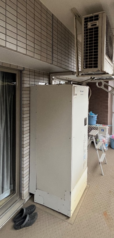 パナソニックエコキュートHE-30C3Qから日立エコキュートBHP-FG37XU|エコキュート交換工事|千葉県富里市日吉倉|マンション|センチュリー成田