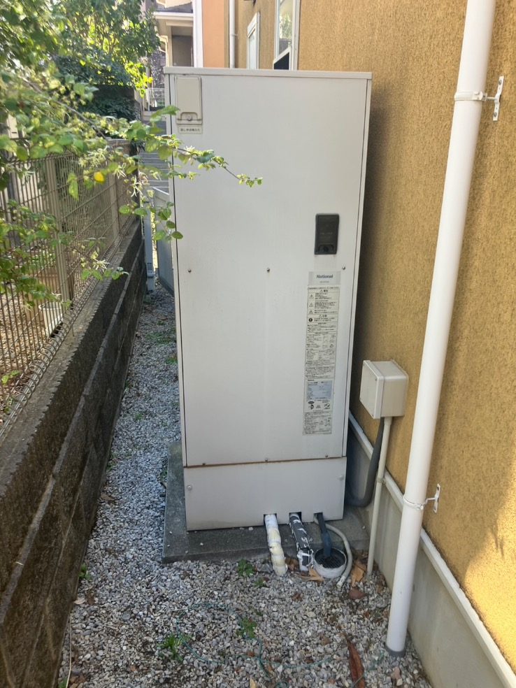 パナソニックエコキュートHE-37K2Sから三菱エコキュートSRT-S377U｜エコキュート交換工事｜神奈川県川崎市麻生区万福寺｜