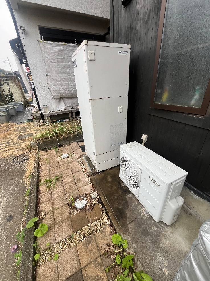 コロナエコキュートCTU-371D1A9から三菱エコキュートSRT-S377｜エコキュート交換工事｜茨城県守谷市本町｜ 