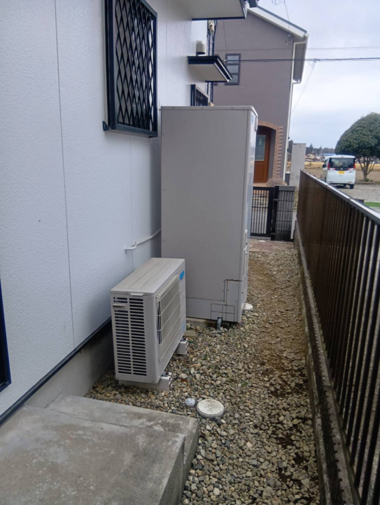 三菱エコキュートSRT-HPT37WDX3から三菱エコキュートSRT-S377U|エコキュート交換工事|栃木県那須塩原市豊浦|