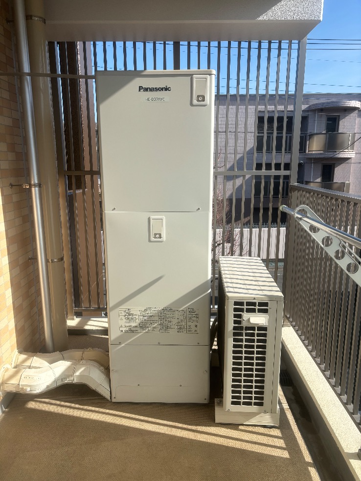 パナソニックエコキュートHE-D37AYCから三菱エコキュートSRT-S377|エコキュート交換工事|東京都武蔵野市関前|マンション|サンクタス武蔵野関前