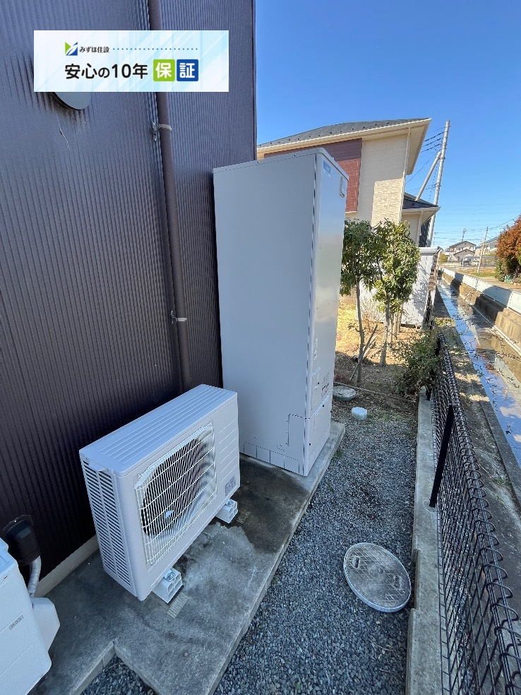 パナソニックエコキュートHE-S46GQCから三菱エコキュートSRT-S467U｜エコキュート交換工事｜群馬県高崎市南大類町