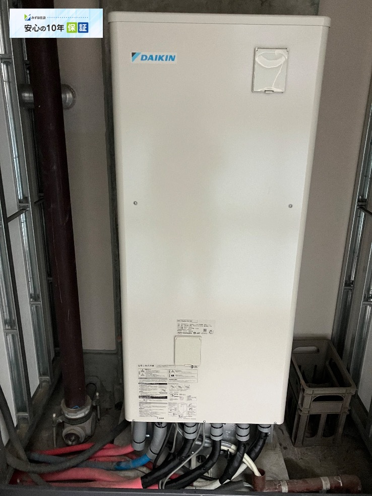 ダイキンエコキュートTU37GFVからダイキンエコキュートEQX37ZFVE|エコキュート交換工事|東京都中央区勝どき|マンション|トウキョウタワーズシータワー