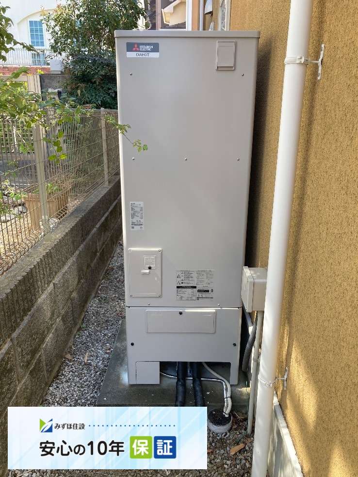 パナソニックエコキュートHE-37K2Sから三菱エコキュートSRT-S377U｜エコキュート交換工事｜神奈川県川崎市麻生区万福寺｜