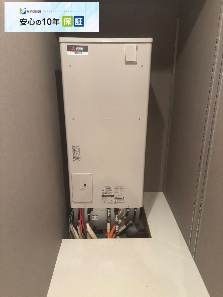 パナソニックエコキュートHE-K37BQMから三菱エコキュートSRT-S376U|エコキュート交換工事|東京都世田谷区等々力|マンション|アライエ等々力