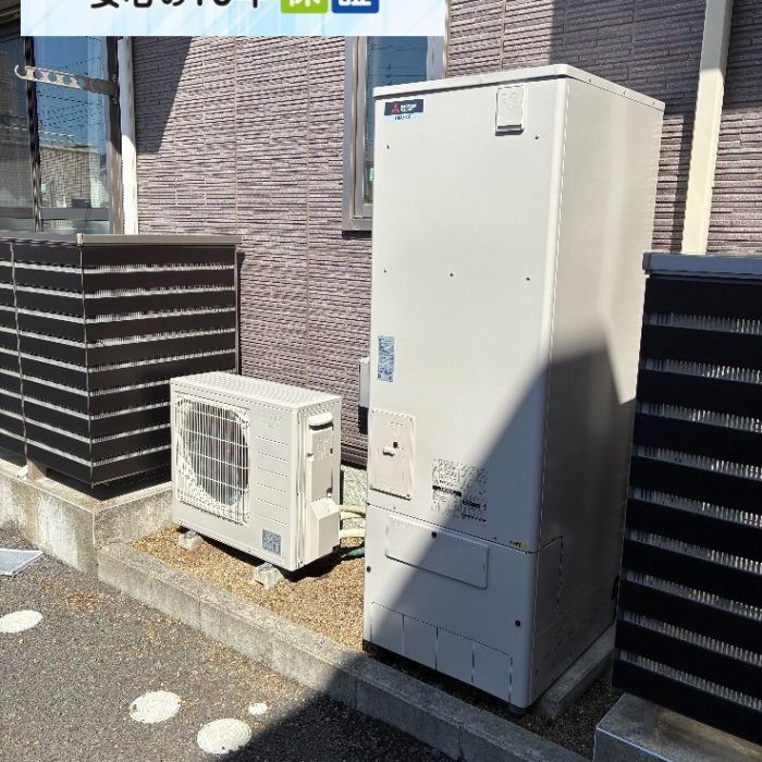 コロナエコキュートCFT-30MK1から三菱エコキュートSRT-S377｜エコキュート交換工事｜千葉県八千代市村上南｜アパート｜コリナベルデ