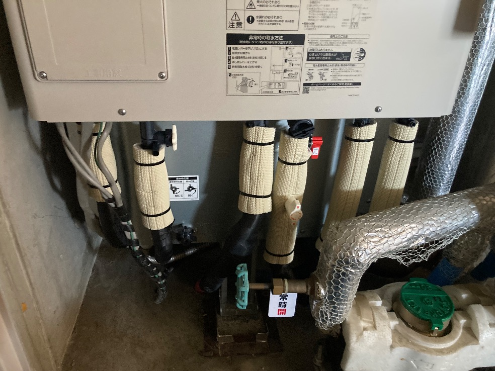 三菱エコキュートSRT-HPT37WD2から三菱エコキュートSRT-S377｜エコキュート交換工事｜千葉県柏市若柴｜マンション｜レーベンハイム柏の葉オルテ