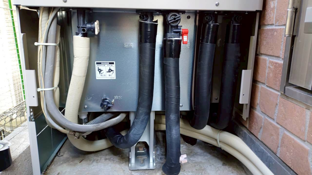 三菱電気温水器SRT-4667WUD-BLから三菱エコキュートSRT-S377｜エコキュート交換工事｜大阪府堺市中区新家町｜ 