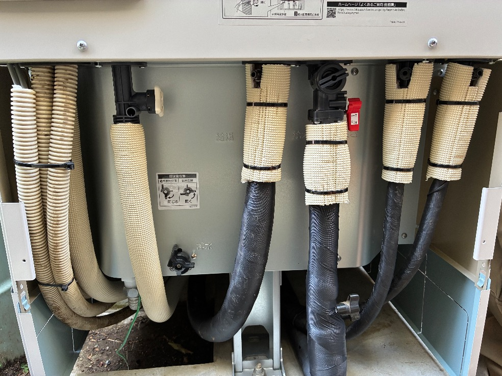 三菱エコキュートSRT-HPT46WUX6から三菱エコキュートSRT-S467U｜エコキュート交換工事｜神奈川県横浜市緑区東本郷｜