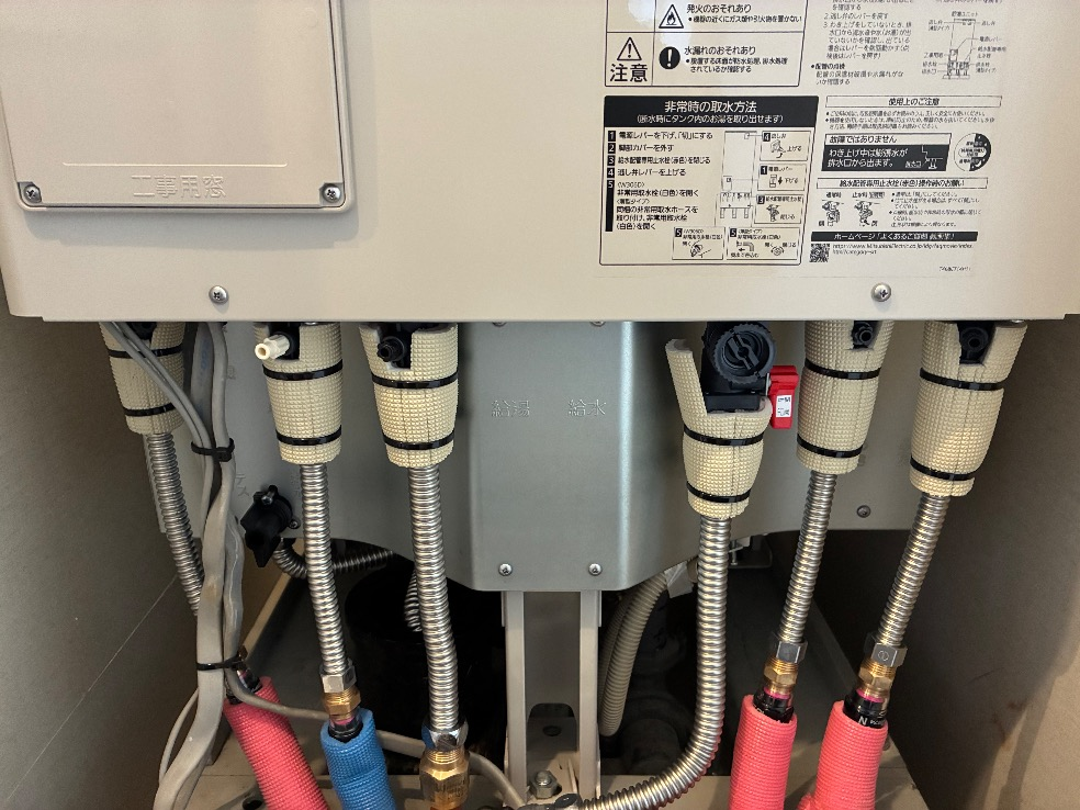 三菱エコキュートSRT-HP30WD1-Eから三菱エコキュートSRT-W306D-BS2|エコキュート交換工事｜東京都江東区豊洲｜マンション｜ザ・豊洲タワー