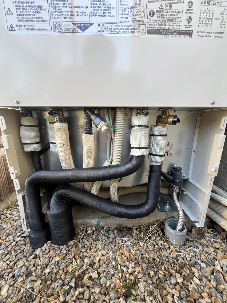 コロナエコキュートCTU-371D1A11からパナソニックエコキュートHE-S37LQS｜エコキュート交換工事｜茨城県つくば市梅園｜
