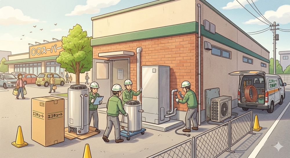 スーパーのエコキュート交換をご検討の方へ