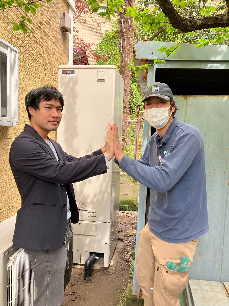 三菱電気温水器SRT-5567WFU-BLから三菱エコキュートSRT-S467U｜エコキュート交換工事｜神奈川県横須賀市追浜東町｜