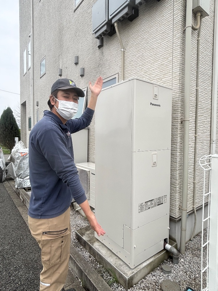 パナソニックエコキュートHE37-SUGQCSからパナソニックエコキュートHE-SU37LQS｜エコキュート交換工事｜東京都八王子市宇津木町｜