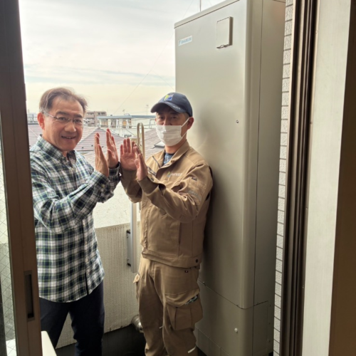 東芝電気温水器HPL-2TFB375RAUWからダイキンエコキュートEQA37ZSV｜エコキュート交換工事｜東京都板橋区赤塚新町｜マンション｜カテリーナ赤塚フレックス