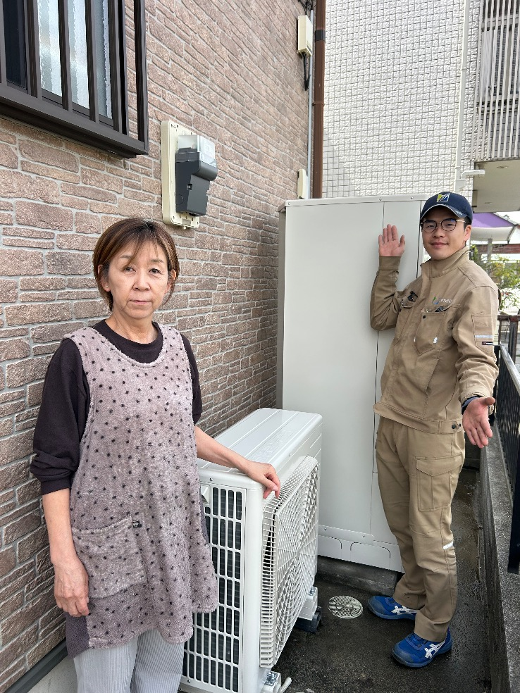 コロナエコキュートから日立エコキュートBHP-FG37XU｜エコキュート交換工事｜群馬県館林市朝日町｜