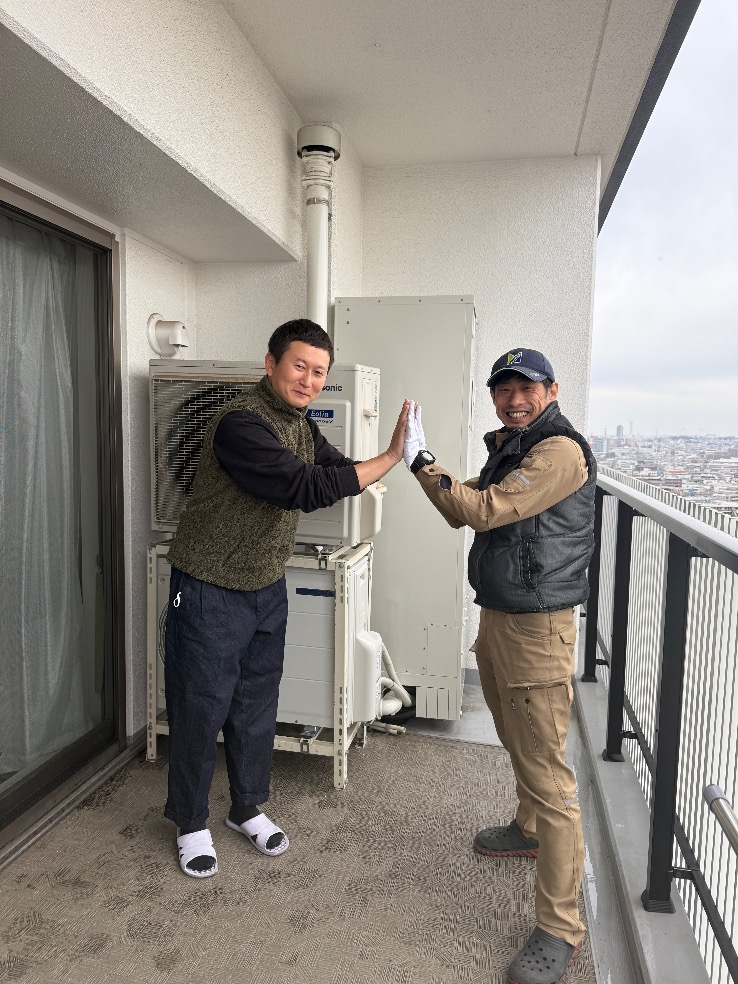 コロナエコキュートCHP-301DA7-1からコロナエコキュートCHP-S30AZ1-12｜エコキュート交換工事｜神奈川県川崎市幸区新川崎｜マンション｜ステーションスイート