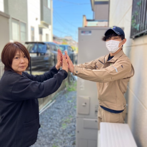 三菱エコキュートSRT-HPT46WX6から三菱エコキュートSRT-S377｜エコキュート交換工事｜埼玉県加須市外川｜