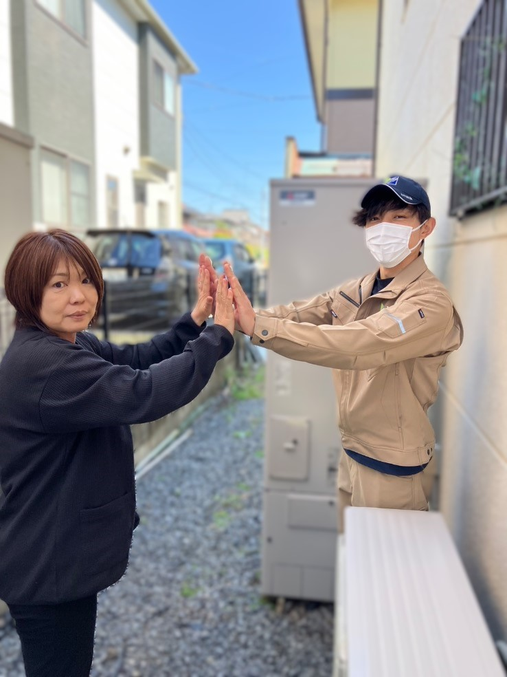 三菱エコキュートSRT-HPT46WX6から三菱エコキュートSRT-S377｜エコキュート交換工事｜埼玉県加須市外川｜