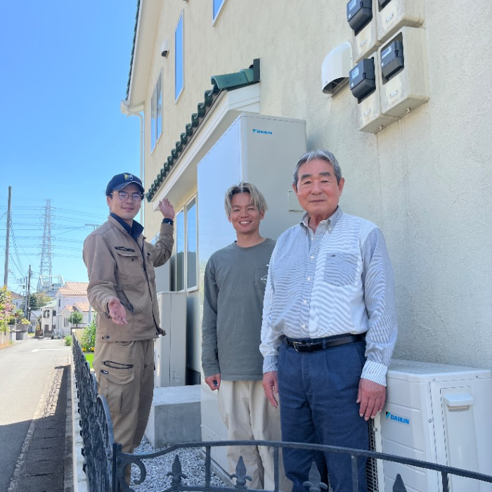 サンデンエコキュートEB-UP37QTA2からダイキンエコキュートEQA46ZFTV｜エコキュート交換工事｜神奈川県中郡二宮町二宮｜