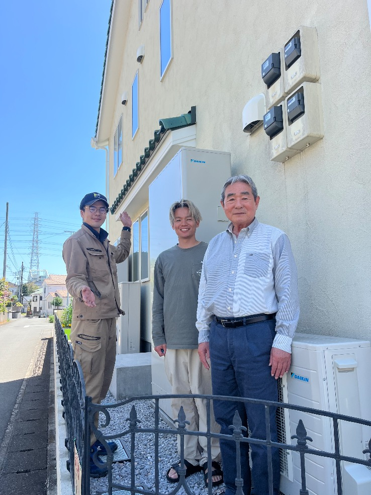 サンデンエコキュートEB-UP37QTA2からダイキンエコキュートEQA46ZFTV｜エコキュート交換工事｜神奈川県中郡二宮町二宮｜