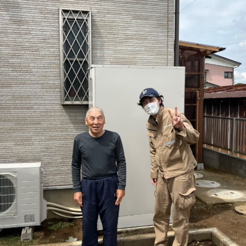 コロナエコキュートCTU-H3726Aから三菱エコキュートSRT-S377UZ｜エコキュート交換工事｜千葉県野田市吉春｜