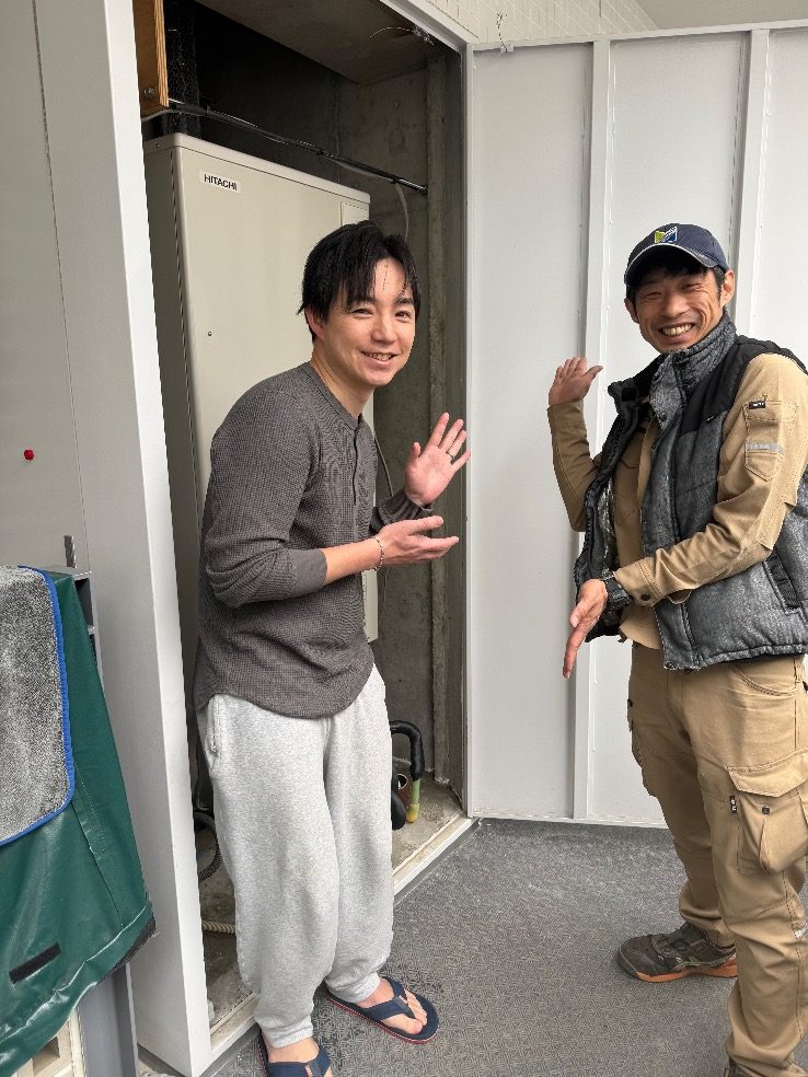 ダイキンエコキュートTU37DFVから日立エコキュートBHP-FG37XU｜エコキュート交換工事｜東京都中野区新井｜マンション｜シティハウス中野