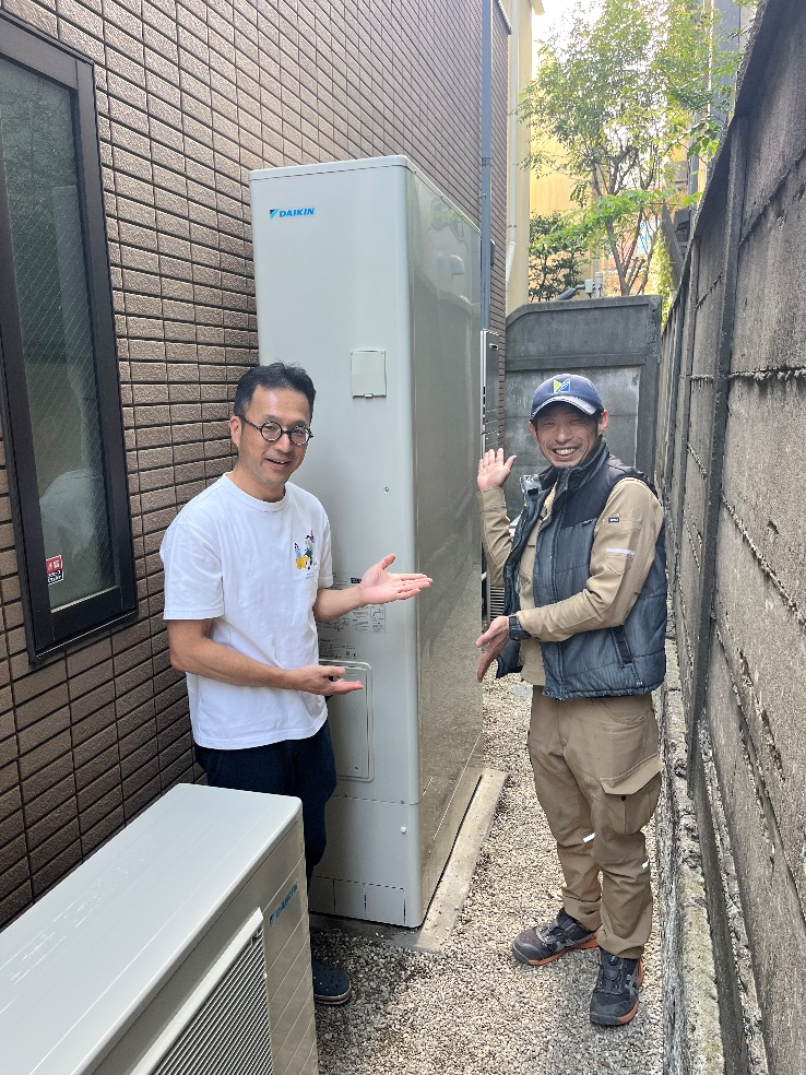 パナソニックエコキュートHE-WU46BQからダイキンエコキュートEQA46ZFTV｜エコキュート交換工事｜東京都港区南麻布｜