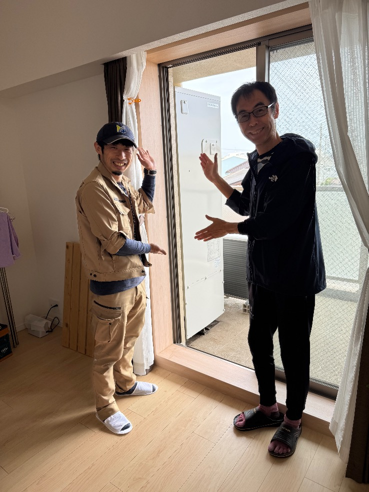 コロナエコキュートCTU-301DA7-1-BLからコロナエコキュートCHP-S30AZ1-12｜エコキュート交換工事｜神奈川県海老名市門沢橋｜マンション｜メイツ海老名門沢橋リバーマークス 