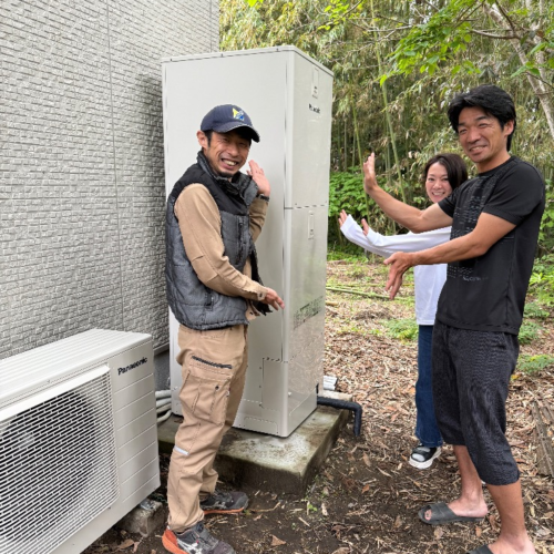 パナソニックエコキュートHE-370SEQからパナソニックエコキュートHE-S37LQS｜エコキュート交換工事｜千葉県山武郡九十九里町真亀｜