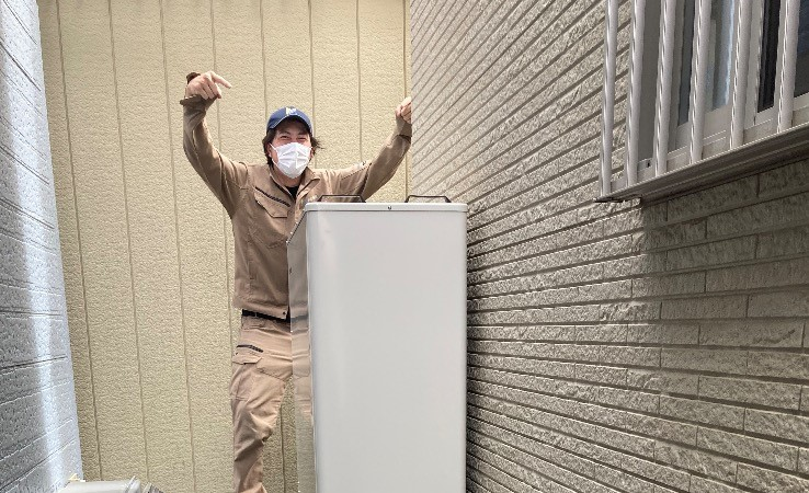 パナソニックエコキュートHE-370HGQからパナソニックエコキュートHE-H37LQS｜エコキュート交換工事｜埼玉県富士見市関沢｜