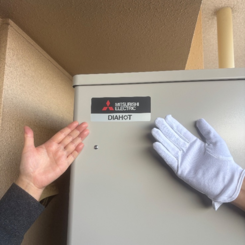 タカラエコキュートEC-3006KU-FANEから三菱エコキュートSRT-W306D-BS2｜エコキュート交換工事｜神奈川県横浜市金沢区富岡東｜マンション｜テラス横浜富岡