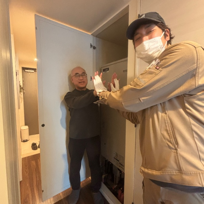 三菱エコキュートSRT-HPT30WD1-Eから三菱エコキュートSRT-W306D-BS2｜エコキュート交換工事｜東京都江東区豊洲｜マンション｜ザ・豊洲タワー