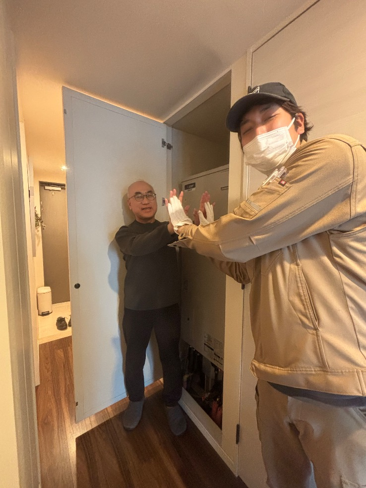 三菱エコキュートSRT-HPT30WD1-Eから三菱エコキュートSRT-W306D-BS2｜エコキュート交換工事｜東京都江東区豊洲｜マンション｜ザ・豊洲タワー