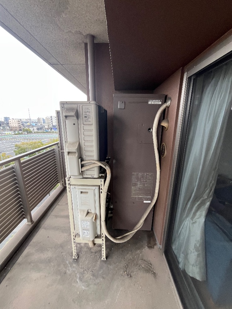 コロナエコキュートCTU-301DA7J-1からコロナエコキュートCHP-S30AZ1-12|エコキュート交換工事|神奈川県川崎市川崎区中瀬|マンション|フォレシアムコンフォートタワー